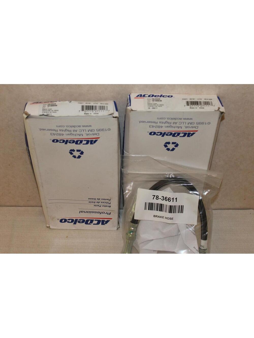NEW ACDelco Brake Hose - ACD 18J2026  GM 19166849 - Set of 2